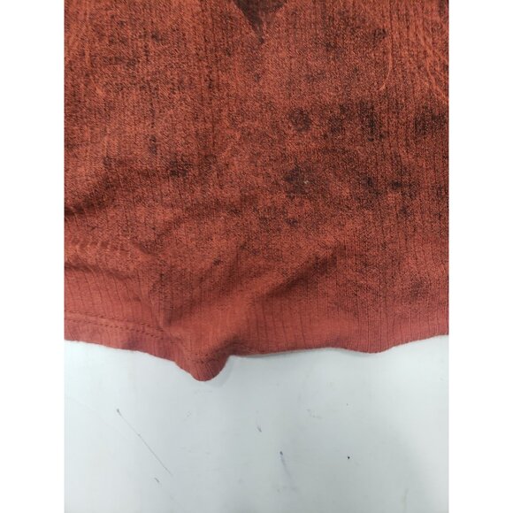 Harley-Davidson Tank Top Shirt Women’s Orange Paisley Rhinestone Open Back - Picture 4 of 10